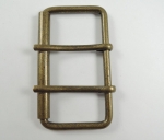 Belt Buckle Double Buckle Metal 30mm Bronze