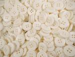 100 x 18mm Ivory White 4 Hole Sewing Buttons