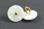 11mm Pearl Ivory Marble Shank Sewing Button