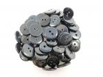 54 x 14mm Plain Navy Black Sewing Buttons