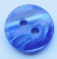 13mm Marble Blue Sewing Button