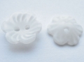 15mm Flower Shape Sewing Button White