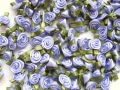 100 Satin Ribbon Roses 12mm Lavender