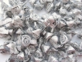 100 Satin Ribbon Roses 12mm All Metallic Silver