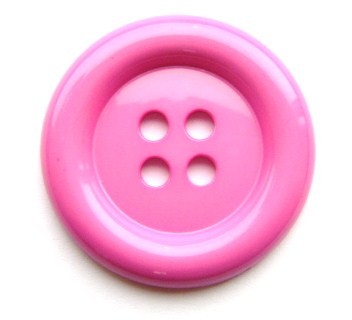 39mm Large 4 Hole Sewing Button Cerise Pink