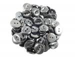 50 x 17mm Fisheye Black Sewing Buttons