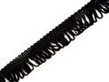 Charleston Dress Loop Tassel Fringe 1 Inch Black