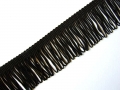 Charleston Dress Loop Tassel Fringe 2 Inch Black