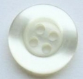 12mm Shadow Stripe White Sewing Button 4 Hole
