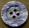 19mm Black Marble Sewing Button 4 Hole