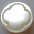 11mm Ivory White Clover Baby Sewing Button