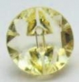 13mm Crystal Yellow Sewing Button