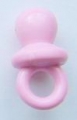 Novelty Button Baby Dummy Pink 20mm
