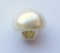 8mm Half Ball Pearl Cream Sewing Button