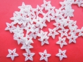 50 Pearl Star Shapes Wedding Crafts 12mm