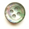 10mm Black and Rainbow Sewing Button 4 Hole