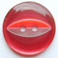 11mm Fisheye Red Sewing Button