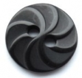 13mm Swirl Black Sewing Button