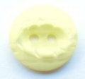 15mm Oval Stripe Lemon Sewing Button