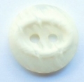 15mm Oval Stripe Cream Sewing Button