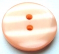 15mm Shadow Stripe Peach Sewing Button