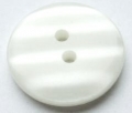 19mm Shadow Stripe White Sewing Button