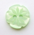 13mm Cutout Daisy Light Green Sewing Button