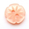 13mm Cutout Daisy Peach Sewing Button