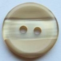 12mm Stripe Caramel Sewing Button