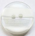 17mm Stripe White Sewing Button