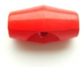 19mm Nylon Baby Coat Toggle Button Red