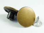 16mm Bronze Metal Jeans Button with Pin