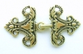 Gold Frog Fasteners Clasp 25mm Metal 2 Piece Set