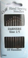 Long Darners Sewing Needles Size 1-5