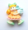 Card Making Craft Button Dolly 28mm