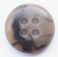 15mm Aran Brown Sewing Button 4 Hole 0029