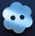 12mm White Shadow Stripe Daisy Sewing Button
