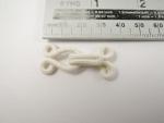 Fur Hooks And Eyes Fasteners White 40mm