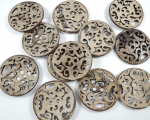 Real Shell Coconut Shell Button 45mm