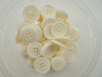 100 x 21mm Ivory White Sewing Buttons 4 Hole
