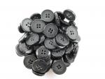 70 x 17mm Aran Arran Black 4 Hole Sewing Buttons