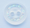 13mm Clear and Glitter Sewing Button