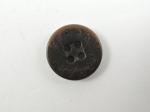 15mm FARAH VINTAGE Brown Sewing Button 4 Hole
