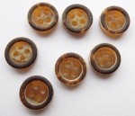 9mm Wood Like 4 Hole Sewing Button