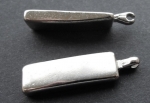 Metal Zip Puller Silver 32mm