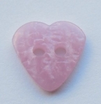13mm Marble Pink Heart Sewing Button