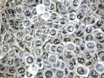 450 x 13mm Plain Clear And Black 2 Hole Sewing Buttons