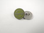 12mm WAITROSE Olive Green Shank Metal Button
