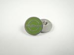 12mm WAITROSE Grass Green Shank Metal Button