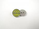 12mm WAITROSE Light Green Shank Metal Button
